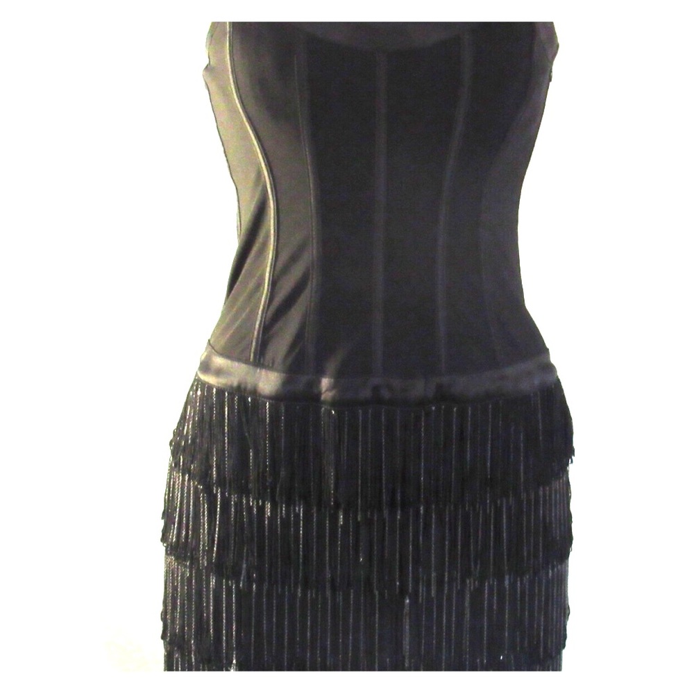 Rebecca Queen Black Embellished Dress
